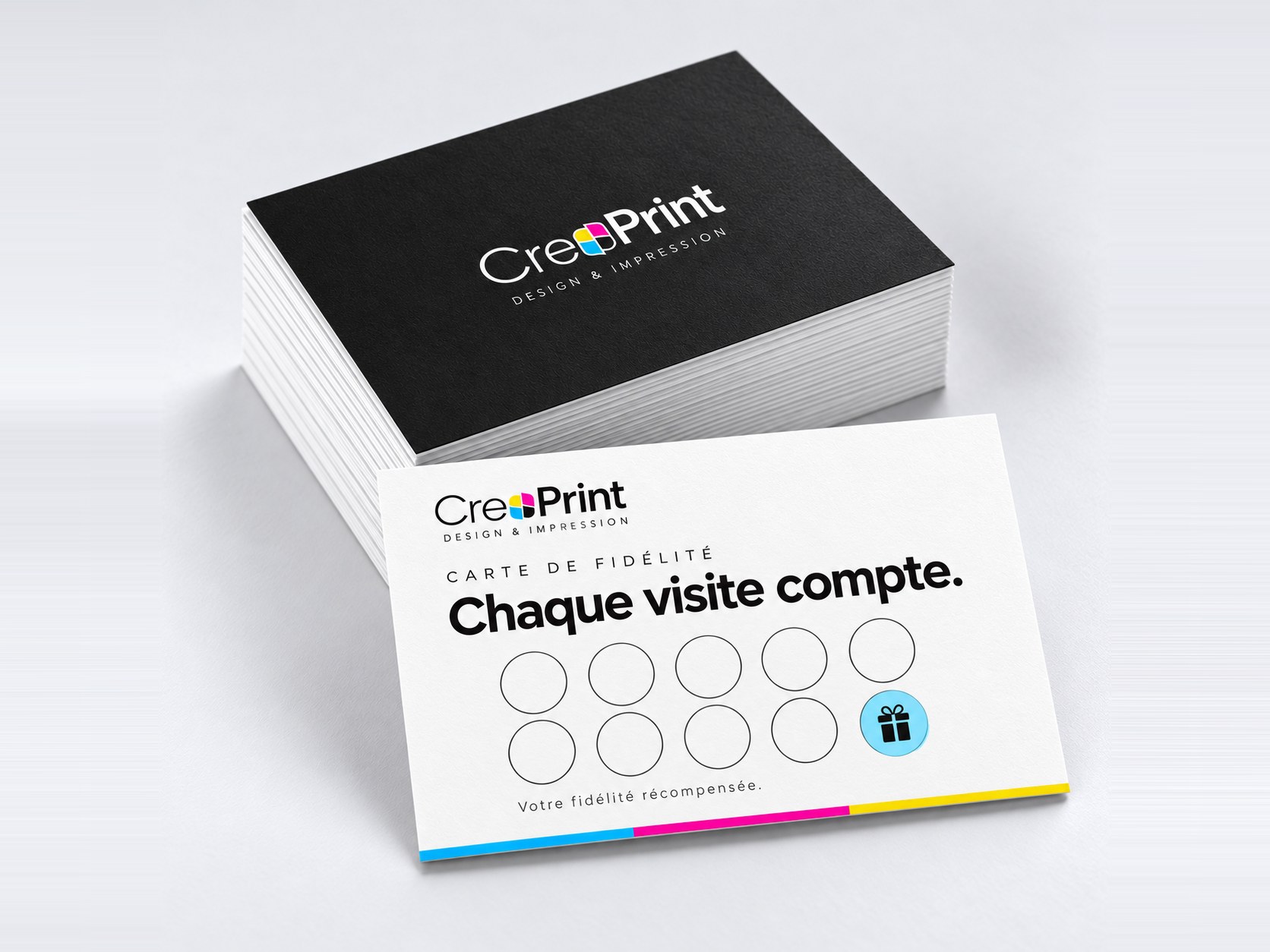 Carte de fidélité — impression à Marrakech
