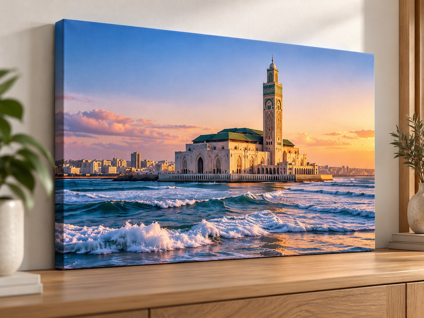 Tableau canvas sur châssis bois — impression à Marrakech