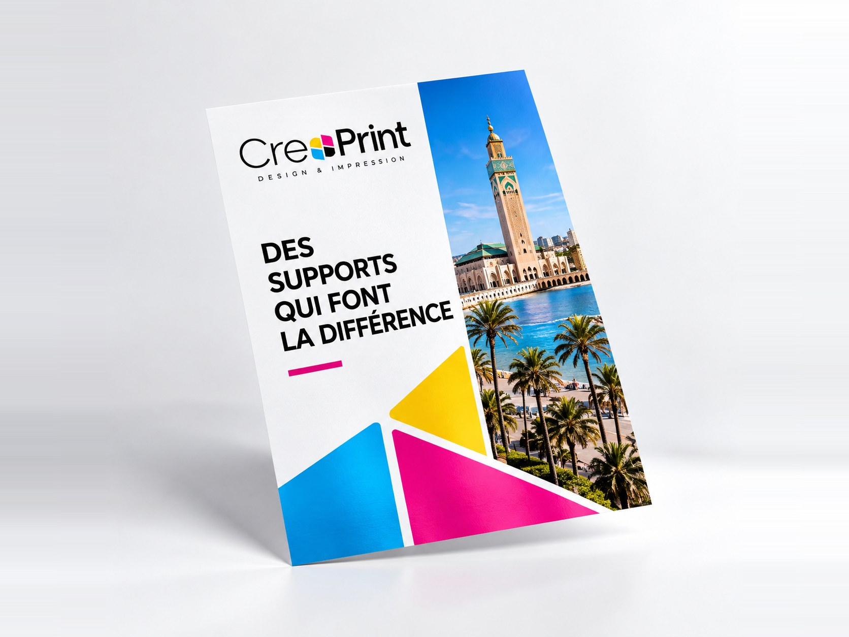 Conception flyer / affiche — impression à Marrakech
